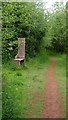 One of Two Unusual Benches in Wilderness Wood in EH54 7GA