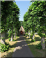Fowlmere Cemetery: avenue and chapel in SG8 7TG