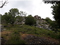 Pontesford Rocks from the bridleway below in SY5 8EF