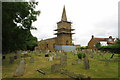 St Luke's and its churchyard in Kislingbury