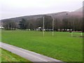 Crosskeys rugby pitch in NP11 7AE