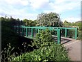 Footbridge crossing the Ouseburn, Gosforth in NE3 2DW