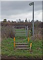 Public footpath to Peatling Magna in Peatling Magna