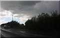 Heavy downpour on the A421, Thornborough in MK18 7DT