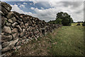 Dry Stone Wall and Barn, Staffordshire Way in ST10 3AP