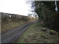 Lane from Longden Manor to Longden. in SY5 8AL