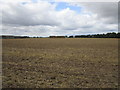 Stubble field and straw stack in Shepherds' Gate