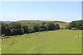 View towards landscaped colliery waste in NP11 5LX
