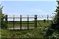 Ringshall: Gates to Wattisham Airfield in Ringshall
