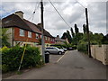 Row of houses of Shripney Lane in PO22 9PF