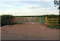 Entrance to field east of Keyworth Road in Wysall