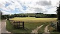 Gate - and view towards Barpham Hill in BN13 3XJ