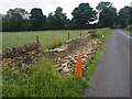 Drystone wall under repair in S36 7JJ