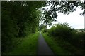 Cycle path along former footpath in YO23 3RE