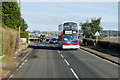 Bus on the A703 towards Penicuik in EH10 7DZ