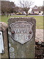 Old water valve marker on Pentywyn Road, Llandudno Junction in LL30 1NF