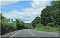 Worcester Road Evesham approaching A44 island in WR11 2RF