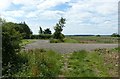 Footpath crossing a farm track in NG14 6AE