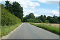 Road eastwards towards Swaffham in PE37 8AY