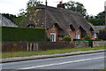 Thatched cottage, overlooking the bridge at Ibsley in BH24 3PR