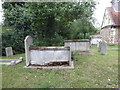 Tomb memorials in Little Braxted Churchyard in CM8 3EU