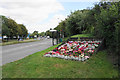 Floral display by Marcham Road in OX14 5JZ