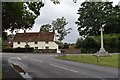War memorial and Laburnum Cottage, Waltham St. Lawrence in RG10 0JA