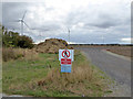 Access tracks, Bradwell Marsh wind farm in Bradwell-on-Sea