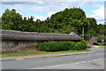 Thatched wall at Figsbury Farm in SP4 6EE