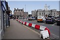 Widened pavement, High Street Inverurie in AB51 4RL
