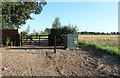 Track entrance on Mile Road, Letton Green in IP25 7FH