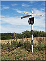 Signpost on Hall Road in NR9 5NE