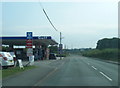 A5119 Northop Road at Gulf filling station in CH6 5TN