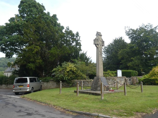 The war memorial in Corfe in TA3 7DQ