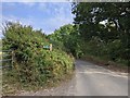 Lane and a Public Bridleway sign in EX6 7SJ