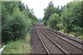Railway west from Blair Atholl in PH18 5SG