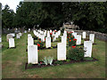 Military graves in Black Bourton churchyard in Black Bourton