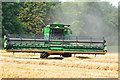 Harvester going round the end of a row in SP7 0EU