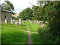 Path through the churchyard, Ingleby Greenhow in TS9 6LR