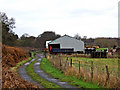 Farm buildings and farm road adjacent to Staffs & Worcs Canal in DY13 9DW