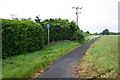 Footpath/cycle path into Low Crosby from A689 near East Lodge in Stanwix Rural