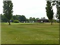 18th green and clubhouse in NG23 5SE