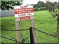 Notice at Pixford Fruit Farm in TA4 3HS