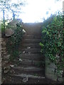 Steps on the East Mendip Way in BA4 5QF