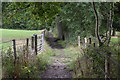 Shady path on The Moors in SO32 2PB