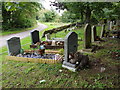 Interesting grave decorations at Hunston graveyard in Hunston