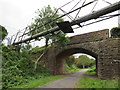 Bridge over the Strawberry Line path, Winscombe in BS25 1NA
