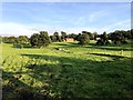 Farmland and buildings near Hare Hill in SK10 4SN