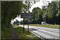 Entering South Holmwood, A24 in RH5 4NQ