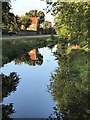 The River Welland in Spalding on a calm evening in PE11 2HQ